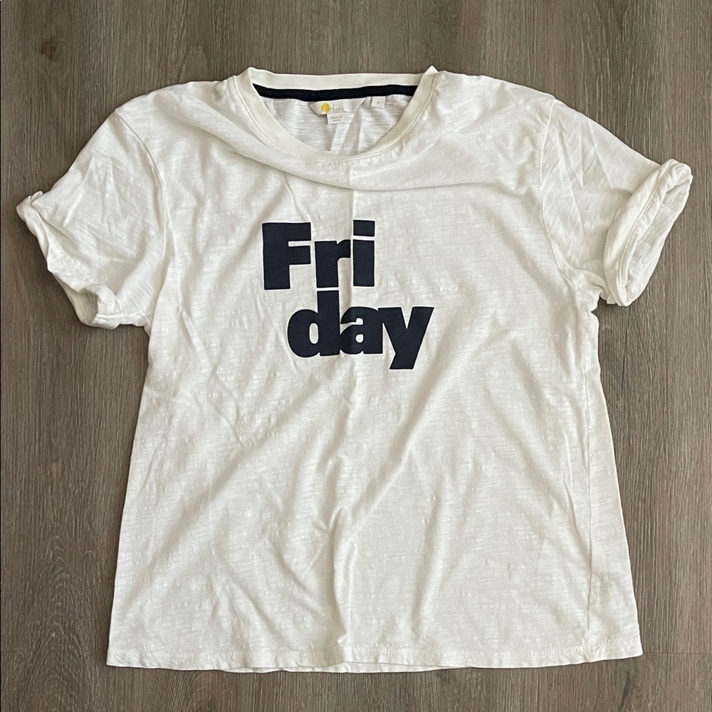 Boden Graphic T-Shirt with Navy Accents